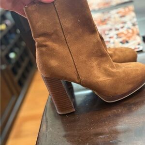 Brown Suede Ankle Boots